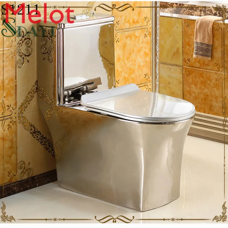 

Керамический Золотой унитаз позолоченный цвет унитаз Серебряный унитаз