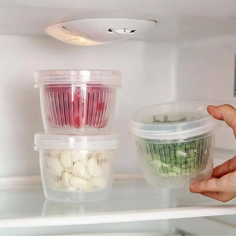 

Transparent Multilayer Drain Food Preservation Box