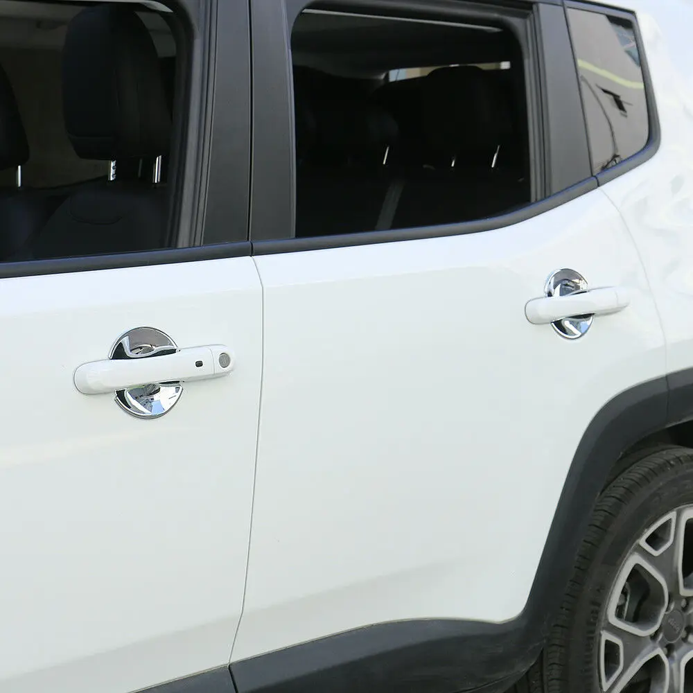 Хромированная крышка дверной ручки ABS для Jeep Renegade 2015 2018|Внешние дверные ручки| |