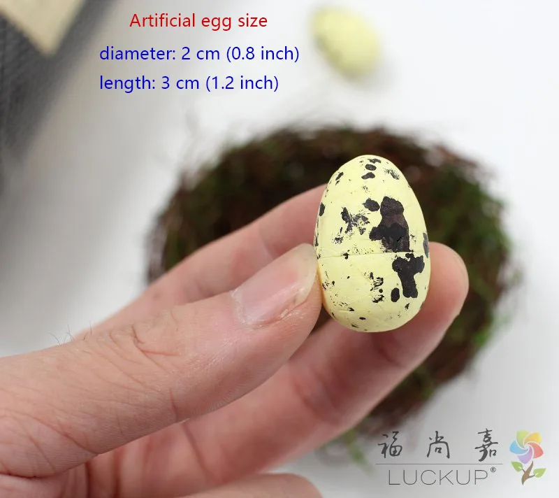 Натуральная сухая трава искусственная пластиковая яйца украшение для стола