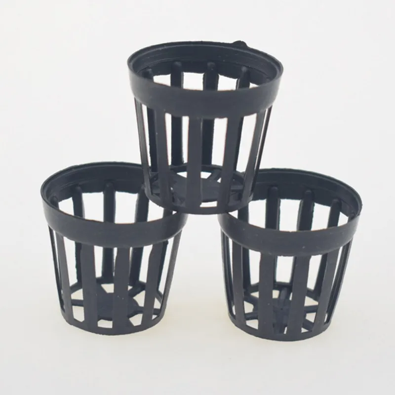 

Plant Grow Net Nursery Pots Cup Hydroponic colonization Mesh plastic Basket holder vegetable Planter Soilless 10Pcs