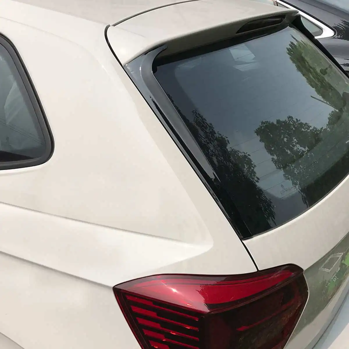 2 шт. задние боковые Спойлеры глянцевый Canard Canards сплиттер для VW Polo MK6 2018 2019 +