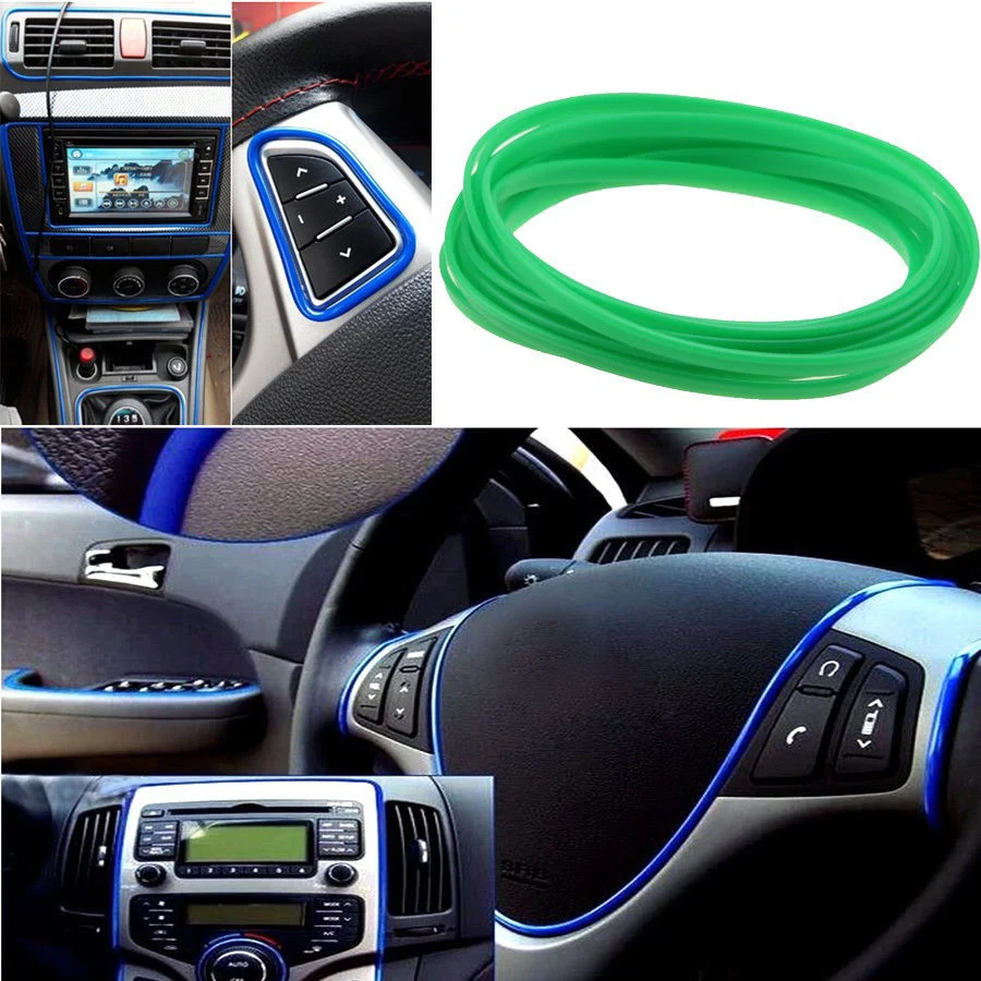 Универсальная гибкая лента POSSBAY для отделки салона автомобиля 5 м|interior mouldings|trim strip