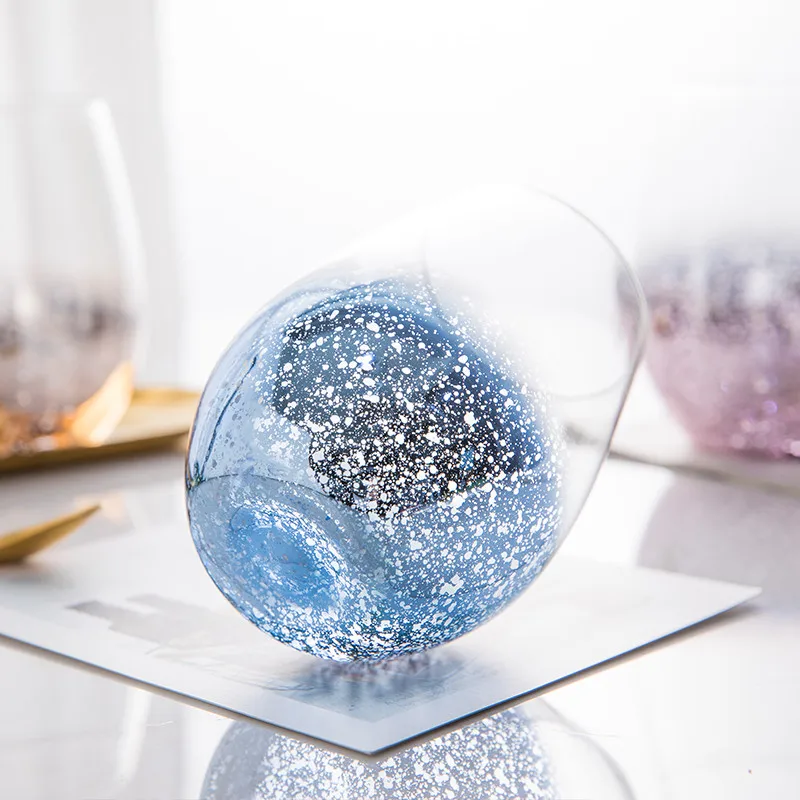 Скандинавские прозрачные стеклянные чашки со звездами термостойкие пивные