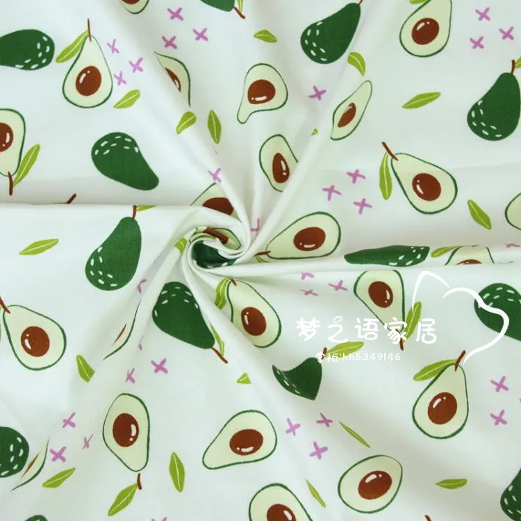 160 см * 50 авокадо детская хлопковая ткань для шитья детское белье новорожденных