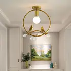 Креативный светодиодный светильник в скандинавском стиле, лампа для коридора, фойе с сеткой, красная звезда, для лестницы, балкона, потолочный светильник