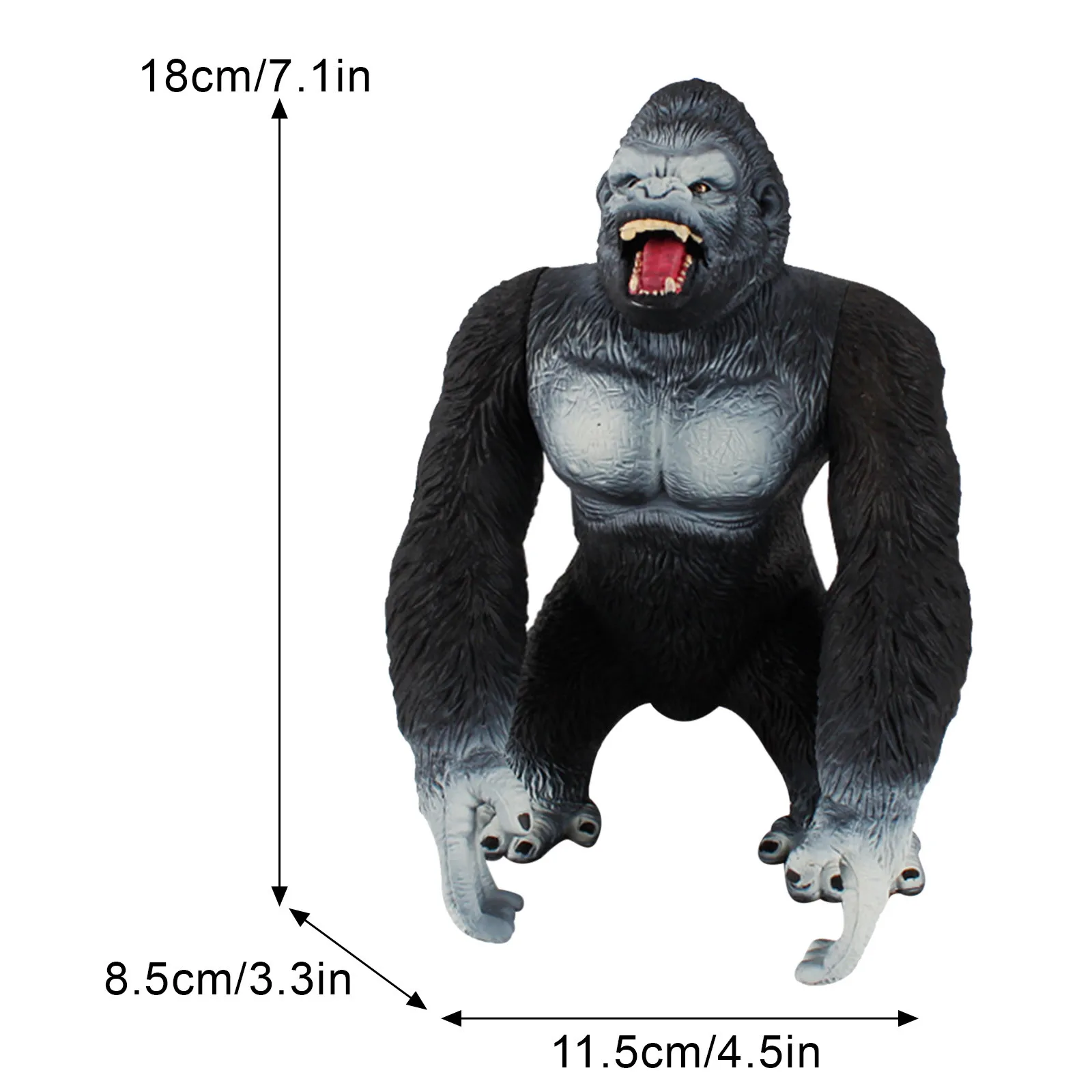 

Chimpanzee Animal Simulation Toy Figurine Home Art Decoration Children Preschool Education Toy Handmade For Kid Over 3 Years Old