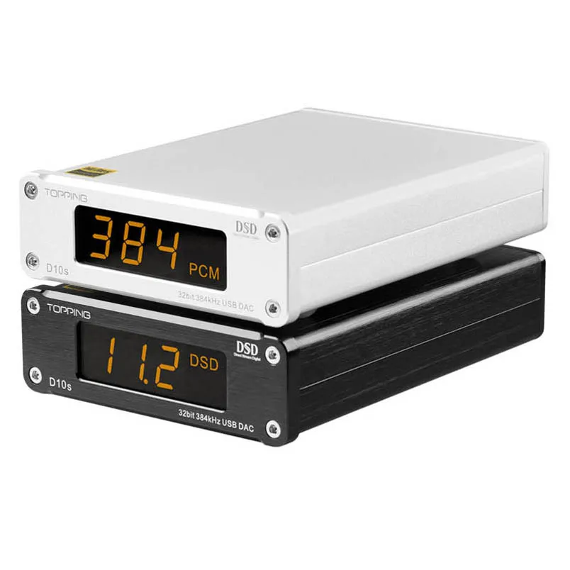 TOPPING D10s Hi Res MINI USB DAC XMOS XU208 ES9038Q2M PCM384KHz DSD256 Audio HIFI Decoder Support COAX/OPT/RCA Output|Цифро-аналоговые