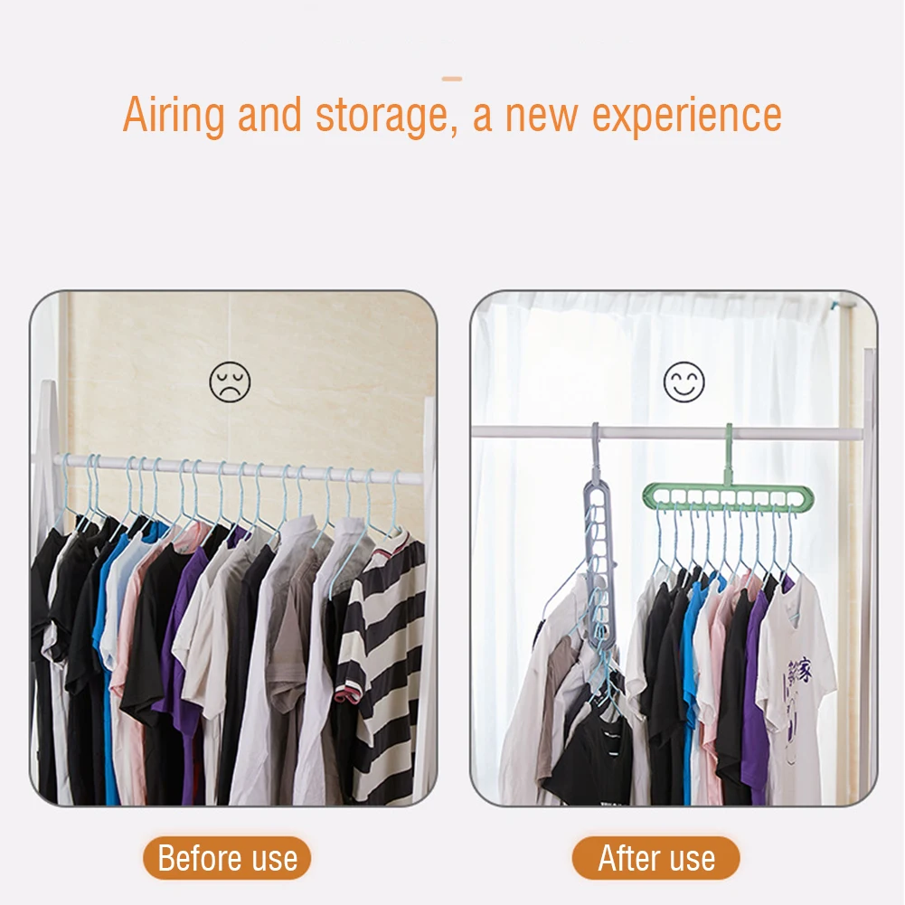 Пластиковая сушилка с 9 отверстиями зажим для шарфов одежды органайзер Волшебная