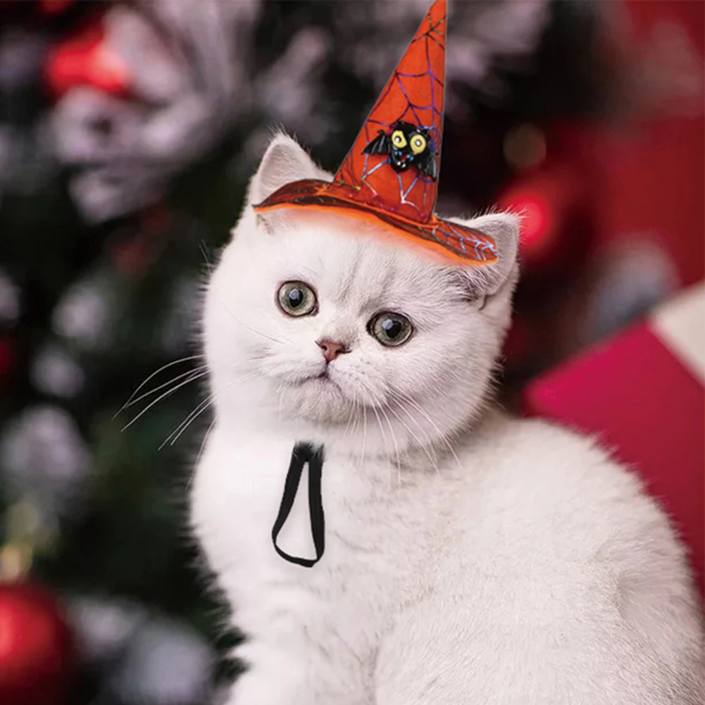 Хэллоуин для домашней собаки кошки летучая мышь Сова Тыква Печать шапка Забавный