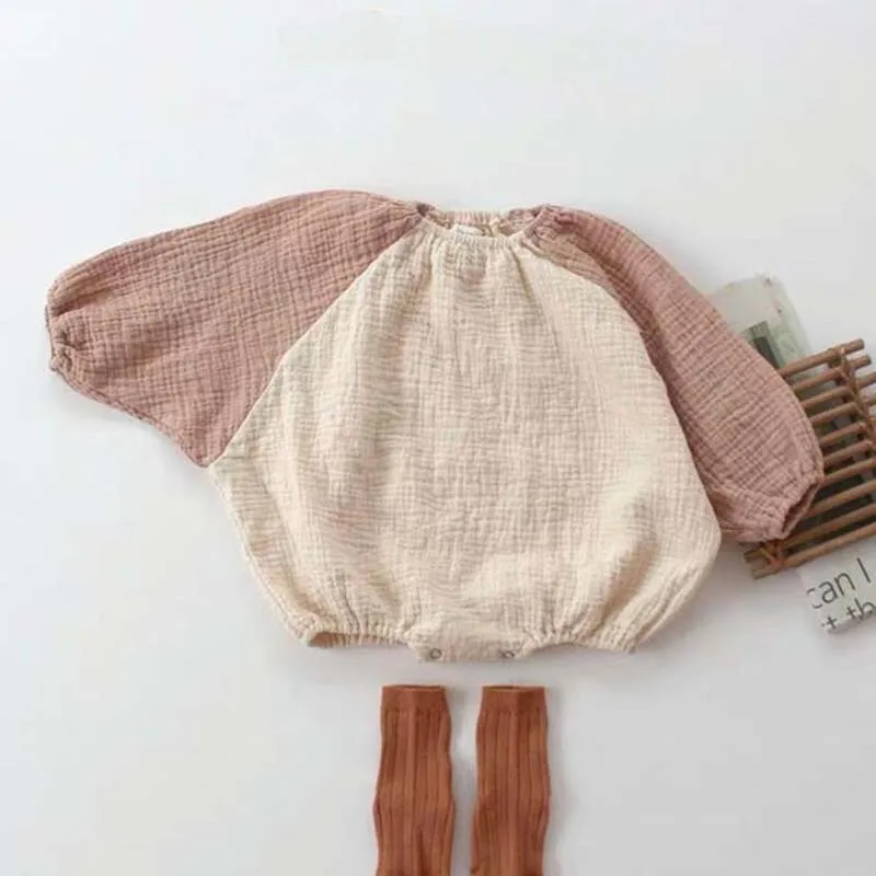 Ins/2019 г. осенний Модный комбинезон в корейском и японском стиле для маленьких