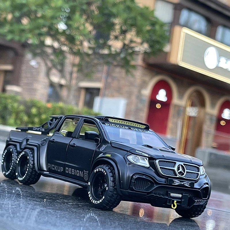 1:28 Benz X-Class 6*6 Monster Trucks Литые и игрушечные автомобили модель автомобиля миниатюрная