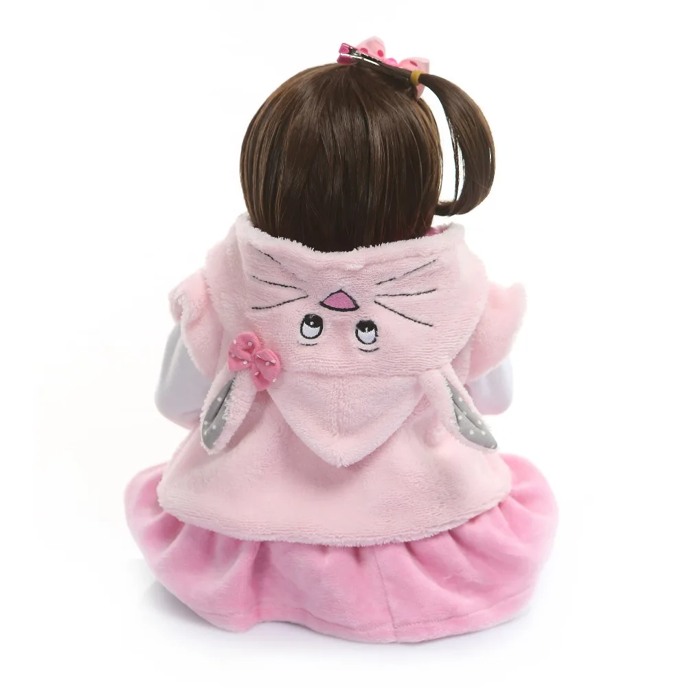 

48CM full body silicone reborn baby toddler girl princess toy waterproof bath toy lifelike baby doll soft real touch Xmas gift