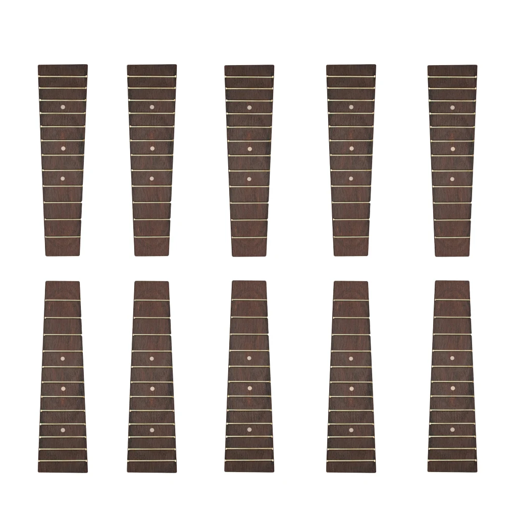 

10pcs 21inch Ukulele 15 Frets Rosewood Fretboard Fingerboard with Dots Inlay