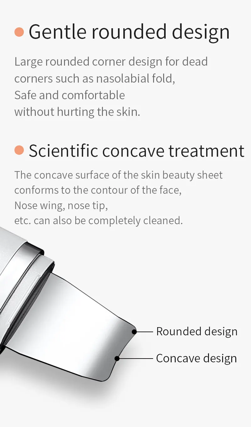 Ultrasonic Shovel Pore Cleaner Foreo Beauty Skin Care EMS Pulse Micro Electric Apparatus Belleza Facial TSLM1 | Красота и здоровье