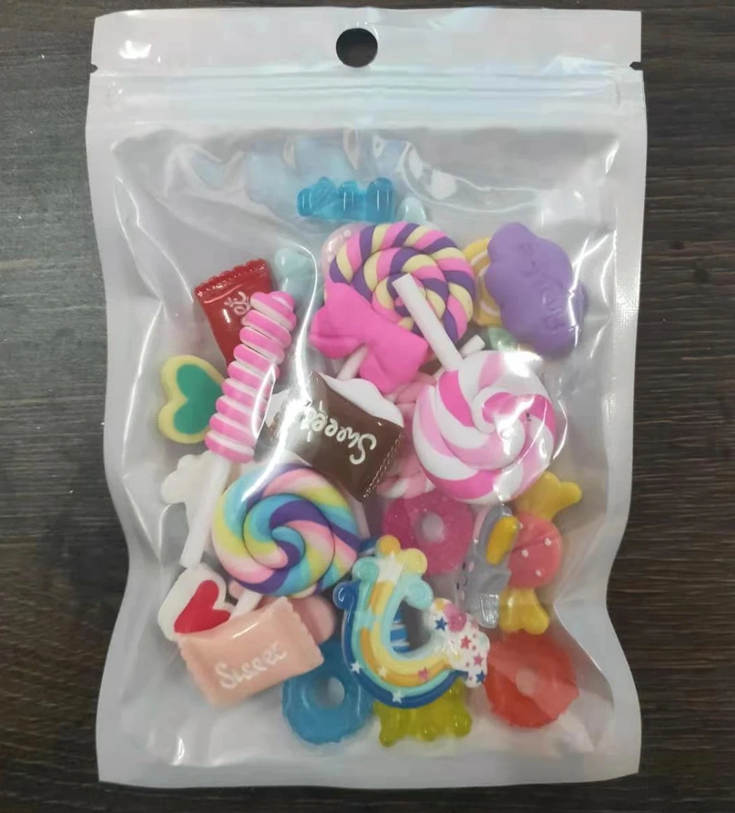 30pcs/Bag Mix Shape Candy Nail Art Decoration Rainbow/Cloud/Bear 3D Colorful Sweet Girl Kawaii Resin DIY Manicure Accessories J5