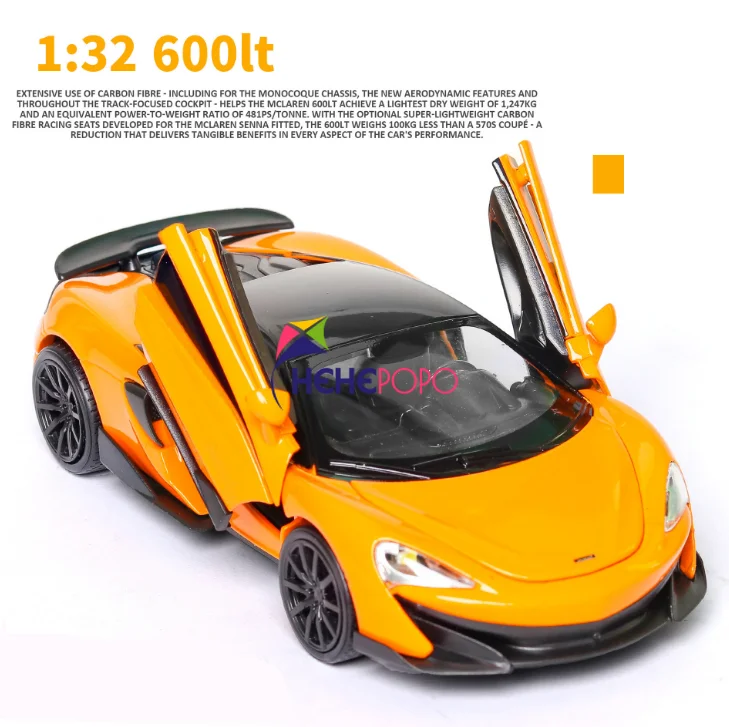

New 1:32 McLaren 600LT Alloy Car Model Diecasts & Toy Vehicles Toy Cars Educational Toys for Children Gifts Boy Toy