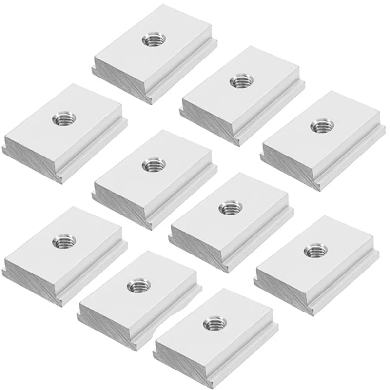 

10Pcs M6/M8 T Slot Nut T-Track Sliding Nut For Woodworking Tool Slot Fastener