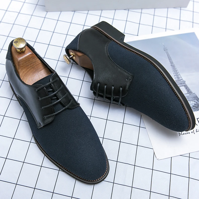 

Men's Leather Suede Footwear Brand Luxury for Men Casual Driving Designer Business Loafers Moccasins Original Male Dress Shoes