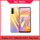 Новинка, Realme V15, 6 ГБ, 128 ГБ, 5G дюйма, FHD +, SuperAMOLED, Восьмиядерный процессор 800U, 6,4 мАч, 64 мп, 50 Вт, быстрая зарядка, 4300