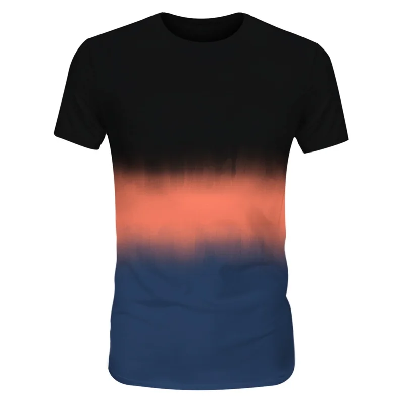 

Мужская футболка с коротким рукавом, с градиентом, в стиле Харадзюку