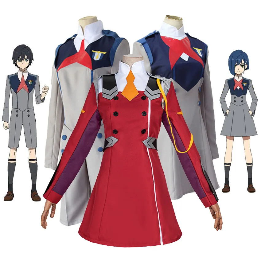 DARLING в FRANXX ноль два Хиро Ичиго Мику KOKORO школьная Униформа аниме Косплэй костюм