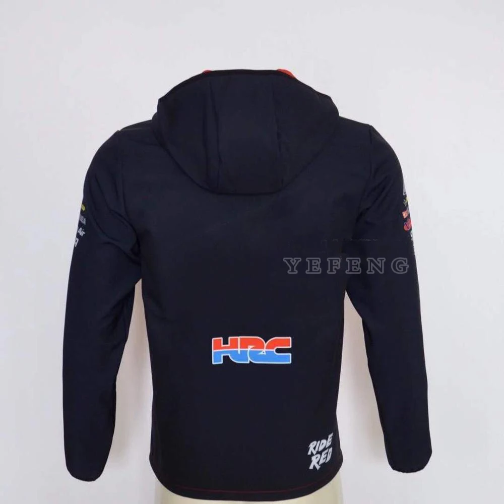 

Motorbike Motorcycle Sweater Full Zip Fleece Classic Hoodie For Honda Street Moto Plus velvet thickening Winter Sweatshirt