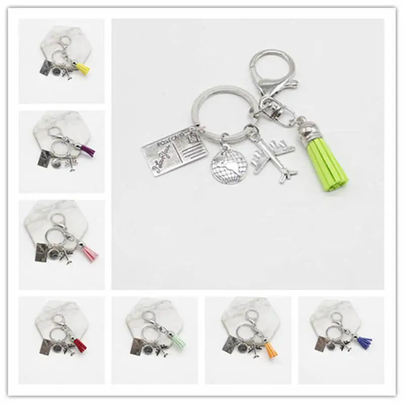 Милый брелок с кисточками land plane независимо от того где вы подвеска Путешествие