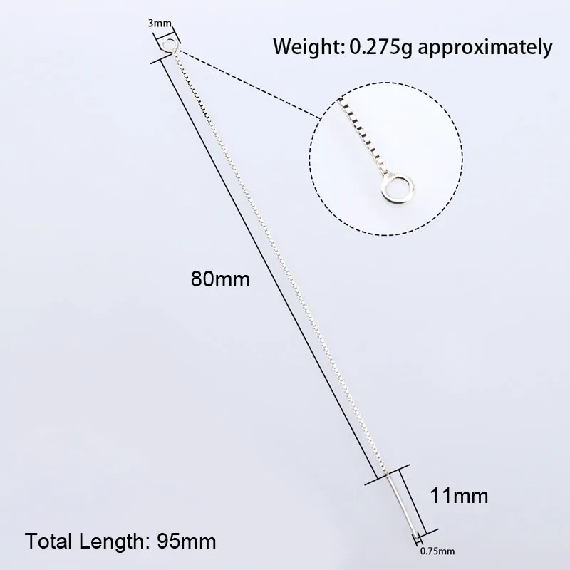 Шкатулка для серег из серебра 925 пробы 9 см | Украшения и аксессуары