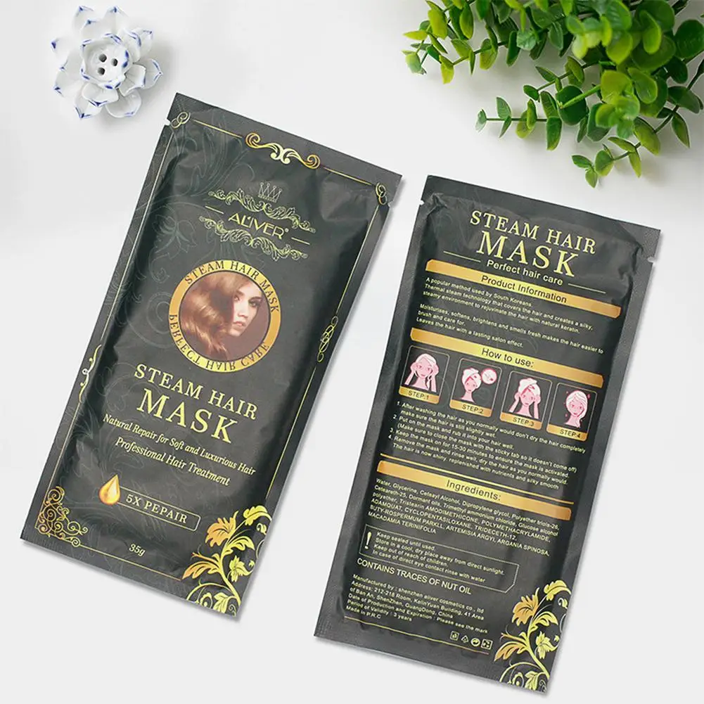 

Automatic Heating Steam Hair Mask Moisturizing Nourish Keratin Argan Oil Treatment Hair Practical Hair Care Mask Tools