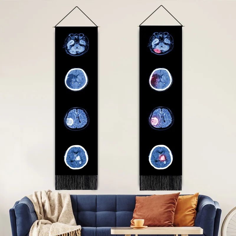 

Новый креативный необычный декор мозга, домашний гобелен, настенный ковер с цифровой печатью от производителя, хлопковый льняной Настенный Ковер, подвесной