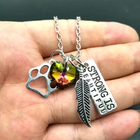 rainbow bridge pet necklace animal memorial necklace beloved pet gift memorial necklace
