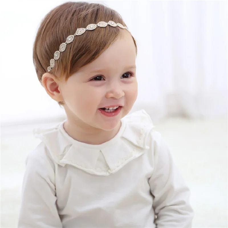 Резинка для волос в Корейском стиле девочек кружевная эластичная повязка на