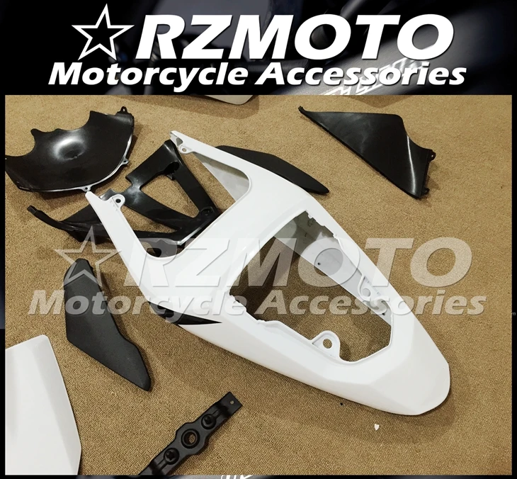 

High quality New ABS Motorcycle Fairings Kit Fit for Suzuki GSX-R600 GSX-R750 K4 2004 2005 Bodywork set Custom White Blue