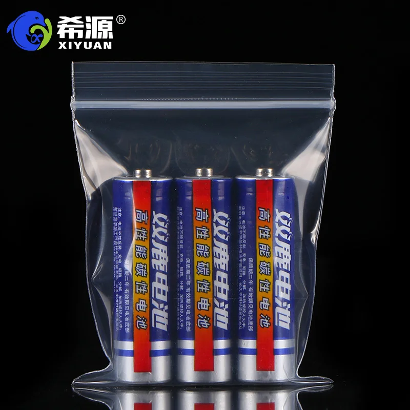 100count 6x8 5 мил прозрачный пластиковый многоразовый замок на молнии поли мешки с