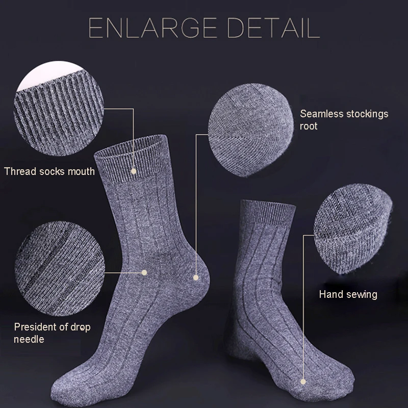 

2021 Men Socks Cotton 10 Pairs Long Autumn Business Socks Winter Male Dress Casual Stockings Soft Breathable Size 39-44 Gifts