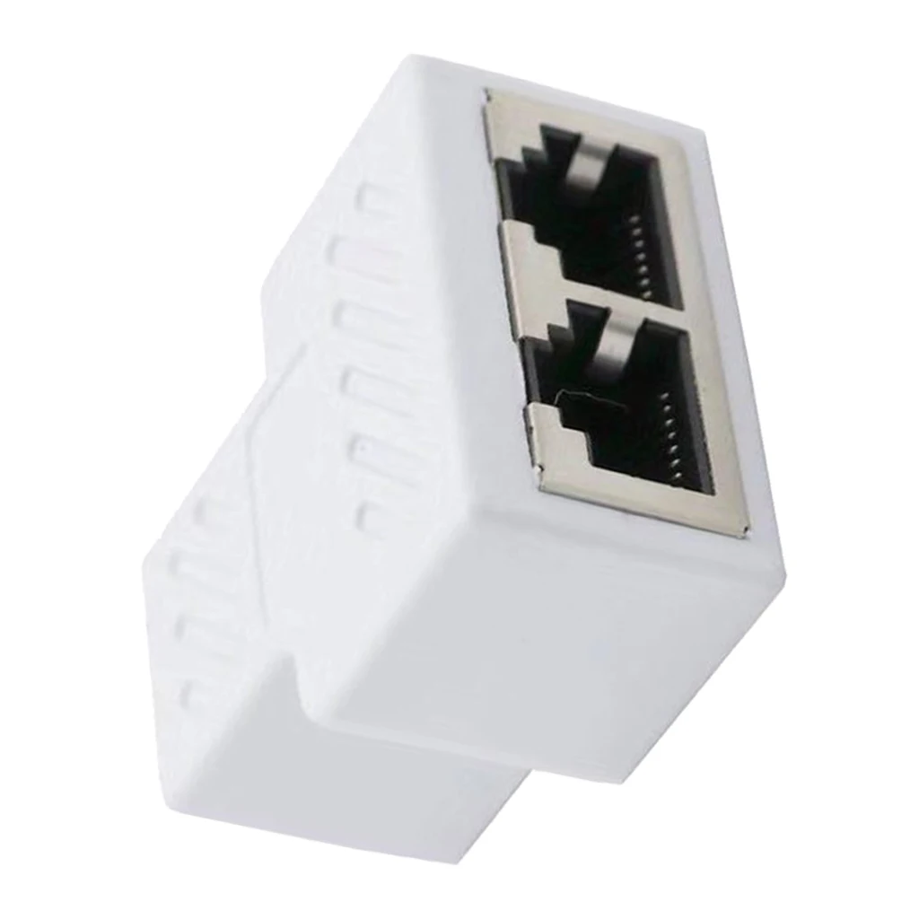 RJ45 8P8C от 1 до 2 розеток адаптер разделитель сетевой разъем белый|Компьютерные