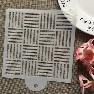 15 см трехстрочный квадратный DIY слойный трафарет настенная живопись фотография шаблон