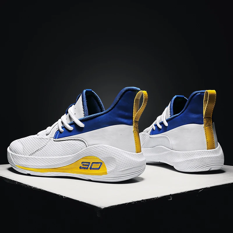 

High Quality Mens Basketball Shoes Fashion High Top Sneakers Women Sport Shoes Lace Up Athletic Wear Men Comfortable Breathable