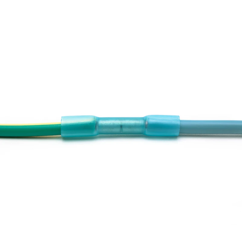 

Free Shipping Heat Shrink Butt Wire Cable Crimp Connector Waterproof Blue Quick Connect Connector BHT2 16-14AWG 1.5-2.5mm2