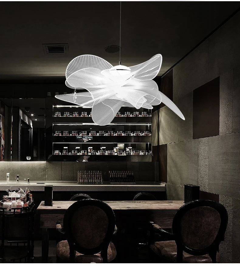 Italian designer chandelier modern restaurant lighting creative minimalist bedroom study mesh crystal Nordic living room lamp