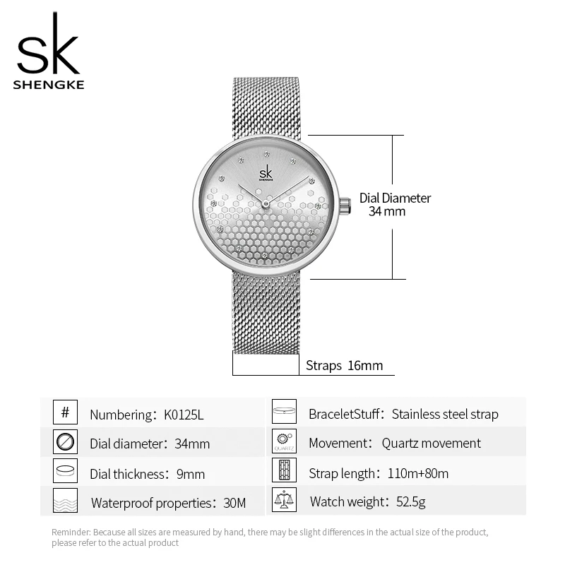 

Shengke Luxury Women Watch Fashion Bling Casual Ladies Watch Female Quartz Silver Watch Crystal Diamond Women Clock Reloj Mujer