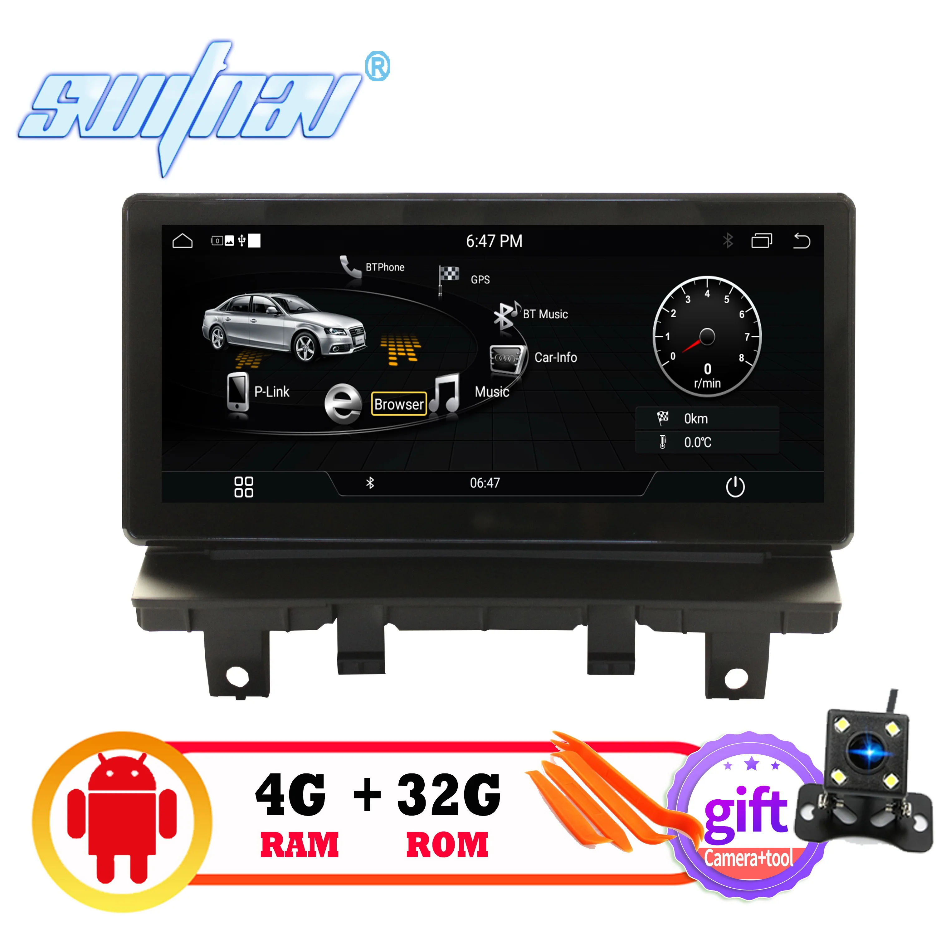 Автомобильный DVD плеер 4 Гб + 32 ГБ Android 9 0 для Audi A3 2013 2018 автомобильный
