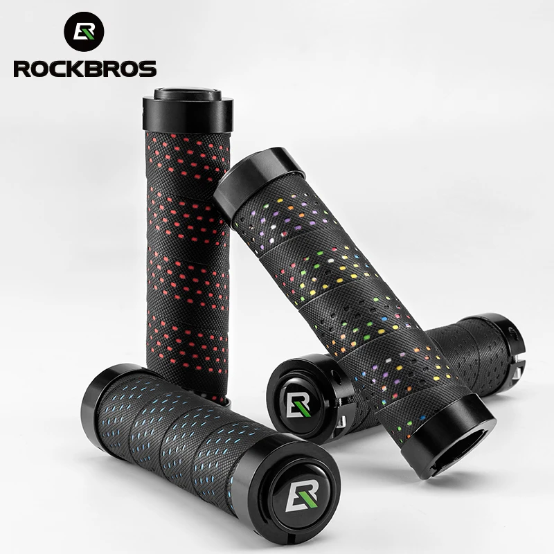 

Велосипедные Грипсы ROCKBROS, противоударные Нескользящие ручки из полиуретана, с кольцами из алюминиевого сплава, для горных велосипедов