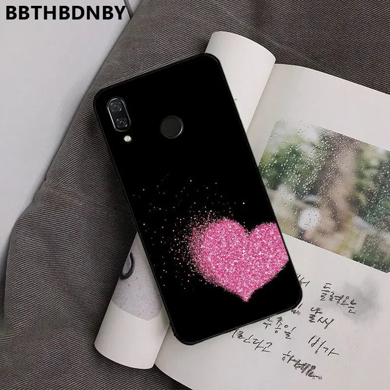 Чехол для телефона Стразы Smart Cover Черная мягкая крышка чехол Xiaomi 8 9 se Redmi 6 6pro 6A 4X7 note