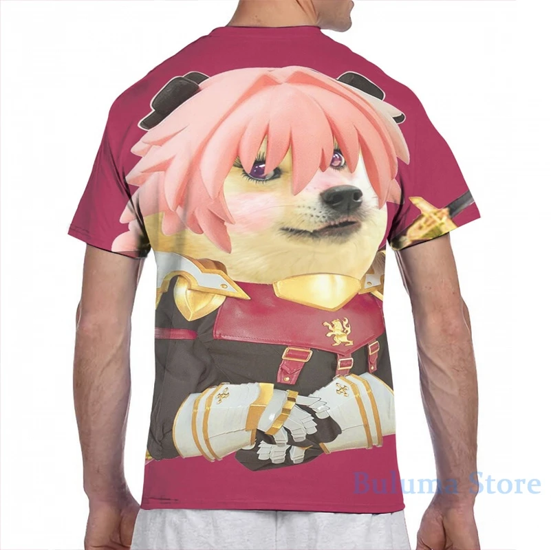 Doge Astolfo мужская женская футболка с принтом модная для девочек топы мальчиков