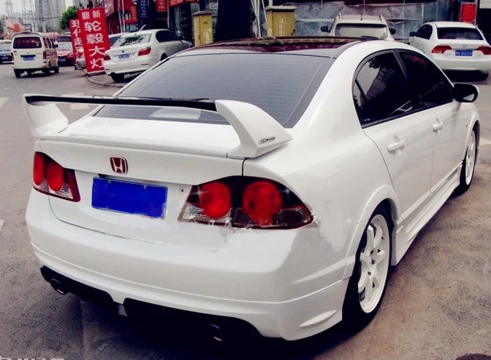 Спойлер для Honda FD2 Civic 2006-2011 FD1 4 шт. спойлер из АБС-материала заднее крыло