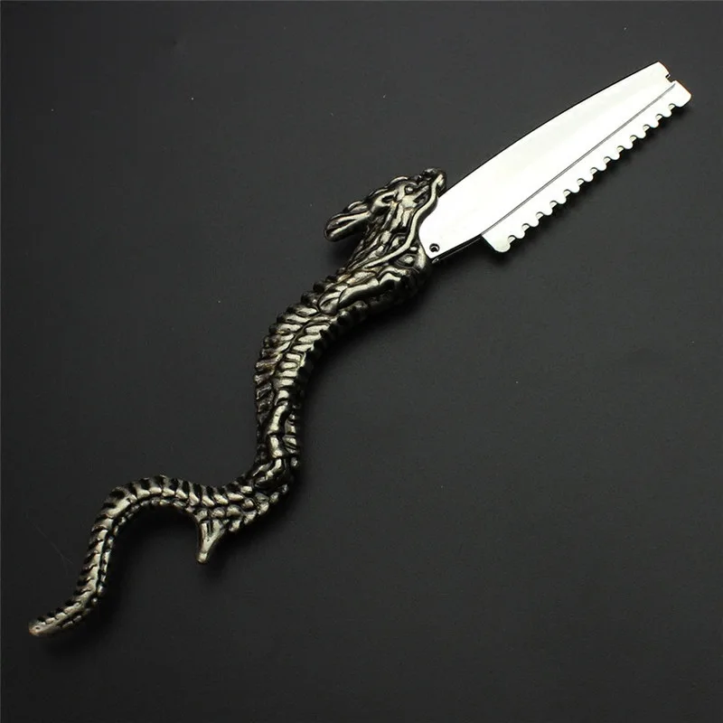 New Antique-fashioned manual hairdressing razor blade holder hair scraper replaceable Razor shave | Красота и здоровье
