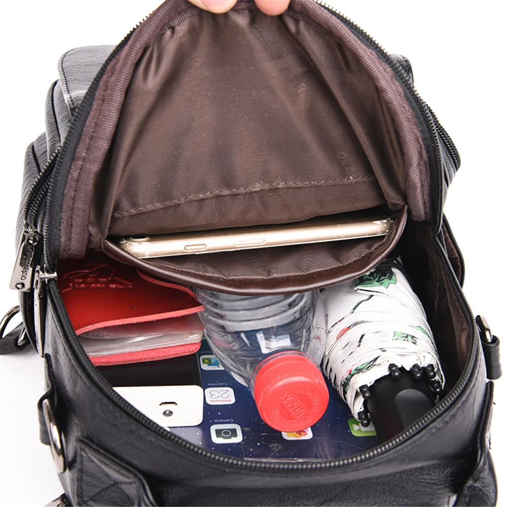 Женский рюкзак из искусственной кожи роскошный женская школьная сумка модный