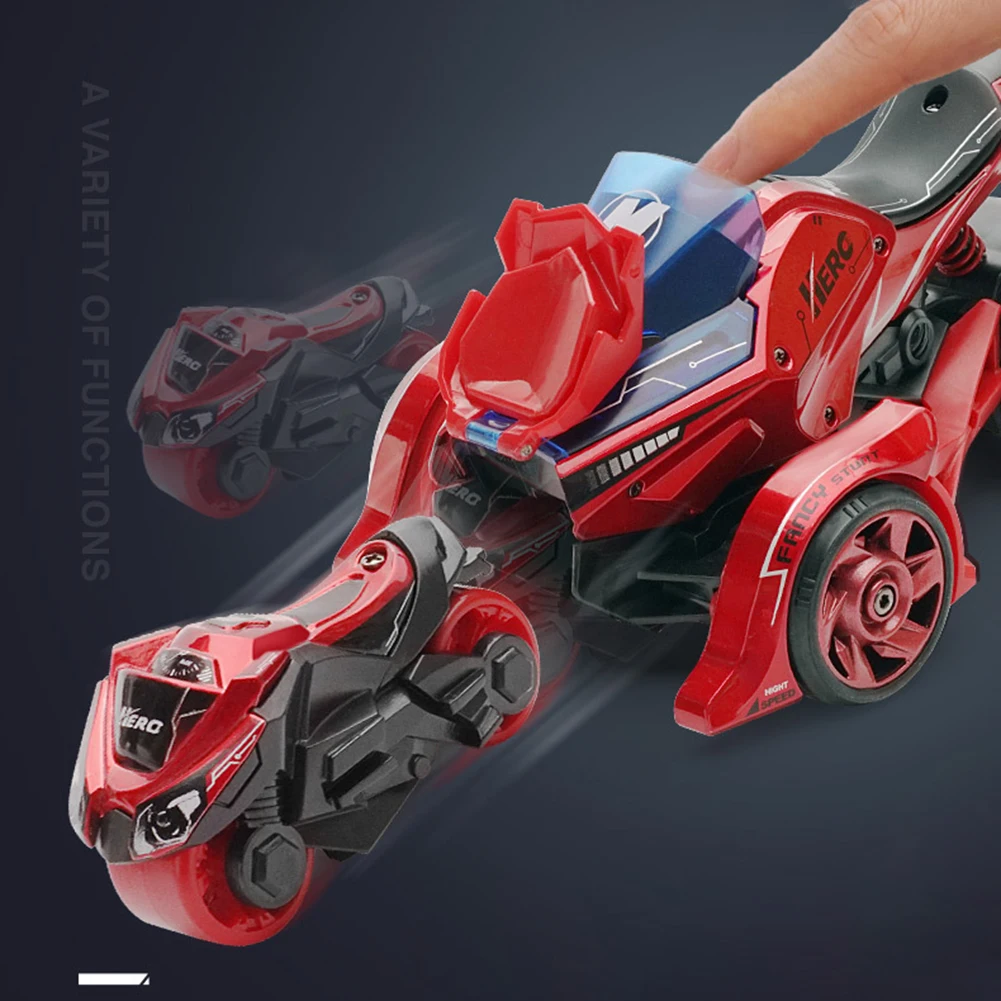 

Alloy Car Catapult 2 in 1 Motorcycles Second-Generation with Cool Lights Sound Pull Back Cars Model Chariot Toy for Gift